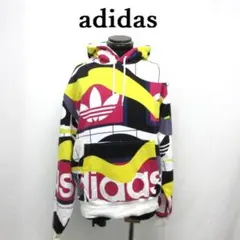 MY2684■adidas■アディダス パーカー カラフル 裏起毛 サイズL