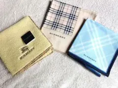 【箱あり】BURBERRY ハンカチ 3枚セット