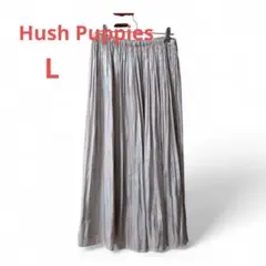 Hush Puppies リバーシブル　花柄プリーツスカート Lサイズ