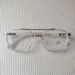 【新品】ツーブリッジ★ダブルブリッジ★伊達メガネ★ヘキサゴン★ビッグシェイプ