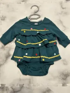 futafutaロンパース 70cm クリスマスツリー