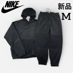 新品　NIKE クラブ フリース セットアップ 上下セット 起毛 ブラック　M