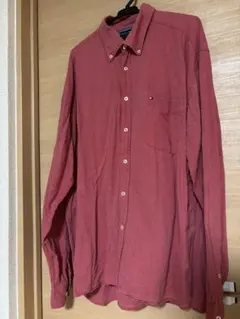 TOMMY HILFIGER ボタンダウンシャツ XXL 赤　値下げ中