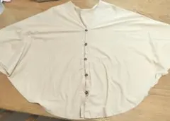 授乳ケープ ポンチョ ベージュ　綿100%