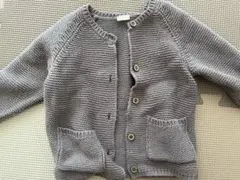 パープルニットカーディガン