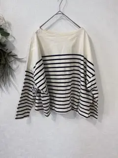 earthmusic&ecology アース フリー F ボーダー トップス