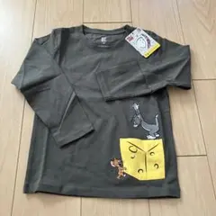 グラニフ：トムとジェリー 刺繍 長袖Ｔシャツ カーキ １２０ｃｍ