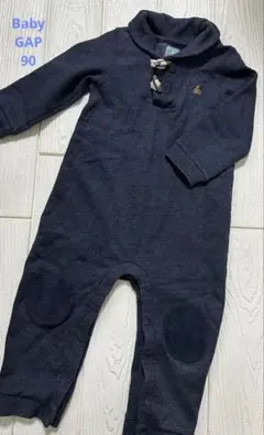 GAP 90 ネイビー ロンパース カバーオール　男の子　くま