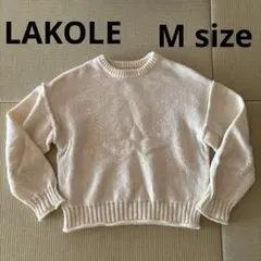 LAKOLE ラコレ トップス セーター Mサイズ ホワイト レディース
