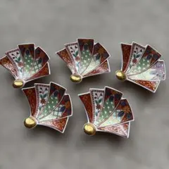 庫山窯 羽根型小皿 ５枚　前畑陶器 箸置き 金彩古伊万里 美濃焼 十二単 2026年最新】庫山窯 箸置きの人気アイテム - メルカリ