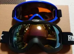 AK スキー スノーボード ゴーグル 2点セット