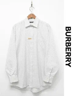 S333/美品 BURBERRY LONDON 長袖ドレスシャツ L 白
