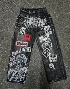 【即購入 可】リメイク ペイント デニム