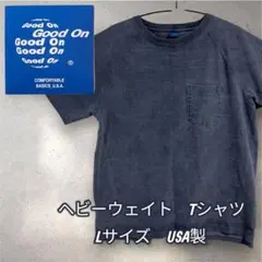 【アメカジ】Good On ヘビーウェイト ポケットTシャツ Lサイズ USA製のサムネイル