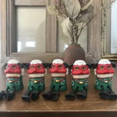 足ブラ獅子舞　置物 5体セット