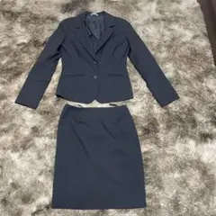 ダークグレー ストライプ スーツ３点セット上下