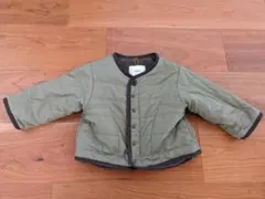 キムラタン　リバーシブルアウター　80cm カーキ