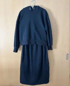 ebony セットアップパーカー　BLCK