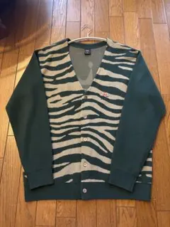 HUF カーディガン　ゼブラ柄