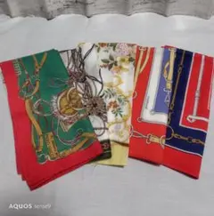まとめ売り 5枚 POLOGUCCI他 スカーフ バンダナ ハンカチ　綿