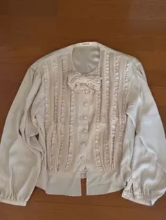 インゲボルグ ブラウス 白色&花柄 グレージュ色 サイズ4(11号) インゲボルグ（Tシャツ・カットソー｜トップス