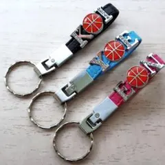 KW様専用ページ　受注 レザー バスケットボールキーホルダー