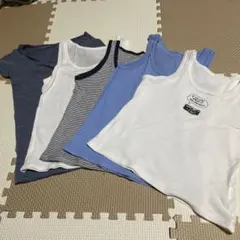 半袖1枚、タンクトップ4枚セット 80-90