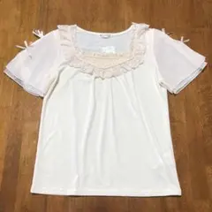 axes y2k❤️アイボリー フリル レース　平成ギャル　姫ギャル★