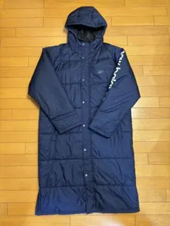 千葉ロッテマリーンズ ベンチコート 黒　フード付き 中綿 ロング Fサイズ 千葉ロッテマリーンズ ベンチコート 黒 フード付き 中綿 ロング F
