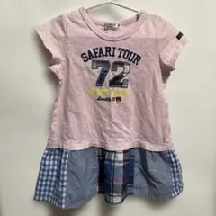 【MIKI HOUSE DOUBLE.B】カットソーチュニック　100サイズ