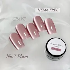 HEMAフリー マグネットジェル ネイル No.7 プラム *コンテナ入り