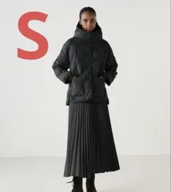 【ユニクロC】ダークグレー プリーツロングスカート 470922