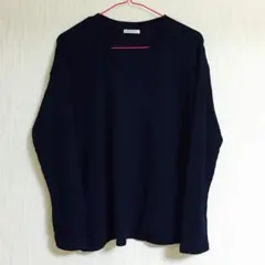 ネイビー＊Vネックニット