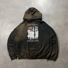 鬼フェードgrungeグランジ　HARLEY DAVIDSON フーディ　黒XLのサムネイル