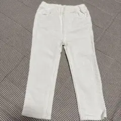petit main ホワイト ロングパンツ