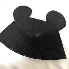 ディズニーリゾート ミッキーメッシュハット 黒