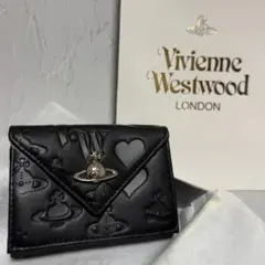 大人気！Vivienne Westwood 三つ折り財布 ブラック