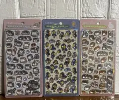 【正規品】ボンボンドロップシール　ハシビロコウ、マヌルネコ、モルモット＆ウサギ