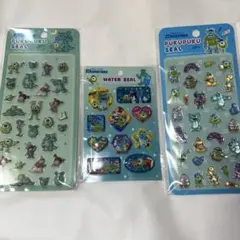 【正規品】モンスターズインク ぷくぷくシール ウォーターシール 3枚セット