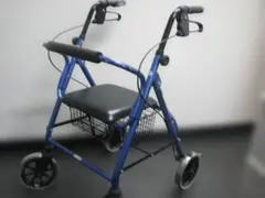 カワムラサイクル】四輪歩行車 KW20 グリーン バスケット付き ①