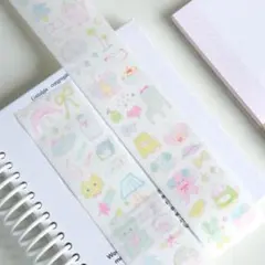 キスカットテープおすそ分け/マスキングテープ（ダイカット) コラージュ海外作家様