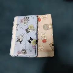 猫柄　プリント　生地　セット