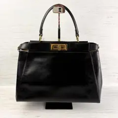 FENDI フェンディ ピーカブー ラージ 2WAY レザー 黒 保存袋付 - メルカリ