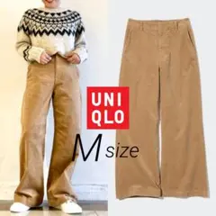 UNIQLO　コーデュロイワイドパンツ　ベージュ