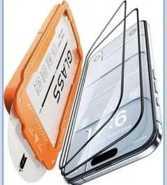 iphone Air ガラスフィルム ガイド枠　2枚 air 保護フィルム 全面