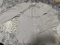 ehka sopo チェックシャツ ブラウス つけ襟