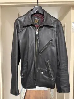 Schott レザー シングルライダース ジャケット Lサイズのサムネイル