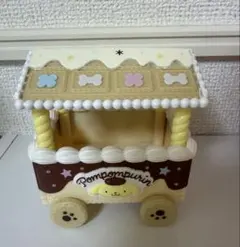ポムポムプリン お菓子の家風シリーズ　汽車　小物入れ サンリオ