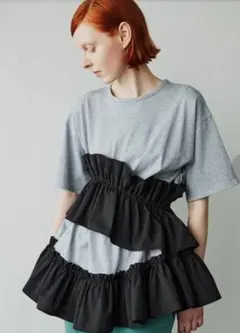 SORIN/ソリン Asymmetry Ruffled Long T-shirt SORIN ソリン Asymmetry Ruffled Long T-shirt - メルカリ