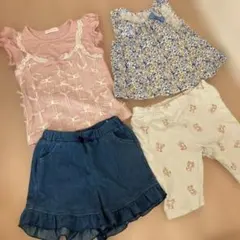 ベビー服 トップス＆ショートパンツセット